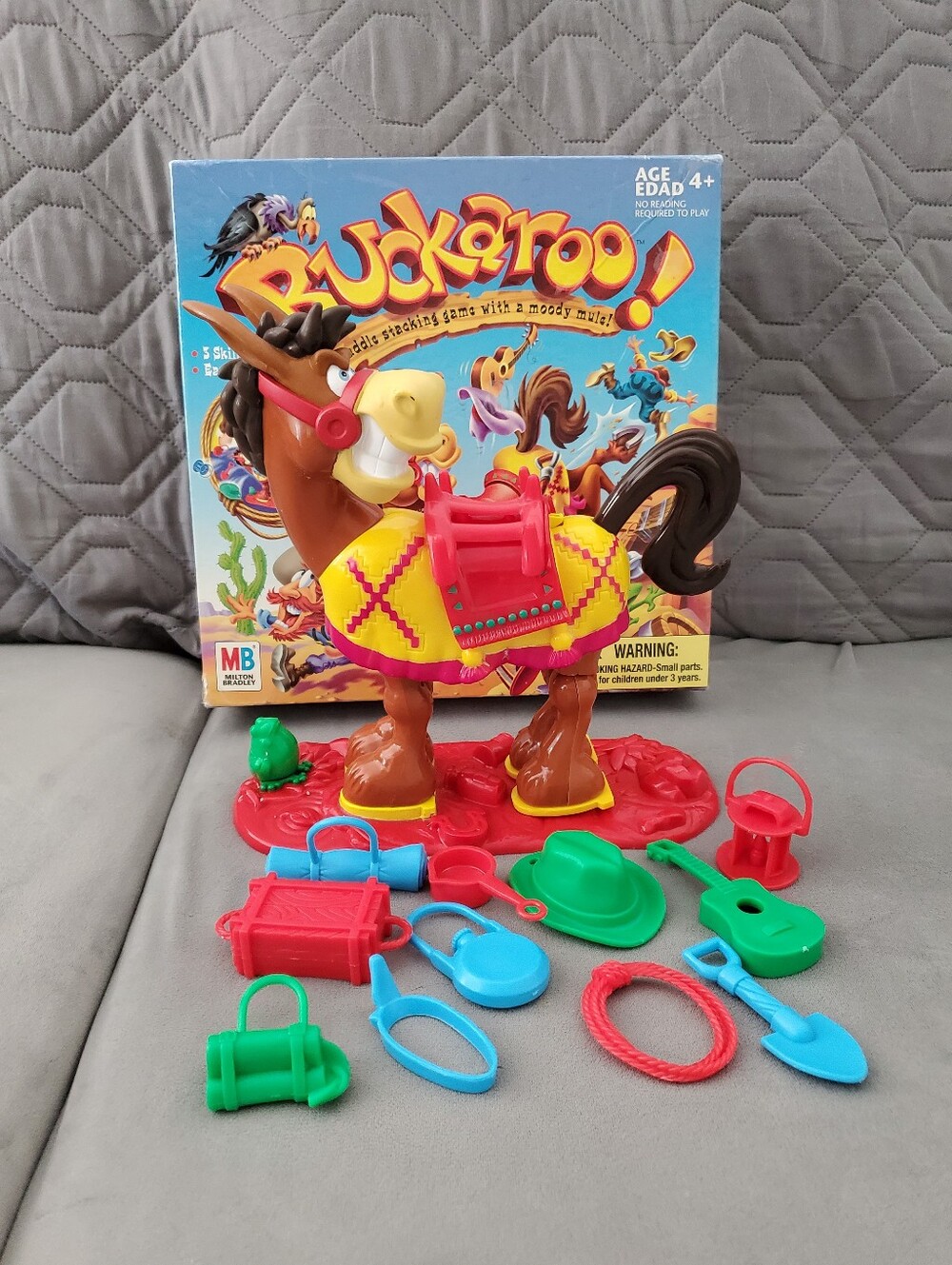 Vintage 2004 Milton Bradley Buckaroo! Board Game Complete with Box MB Hasbro